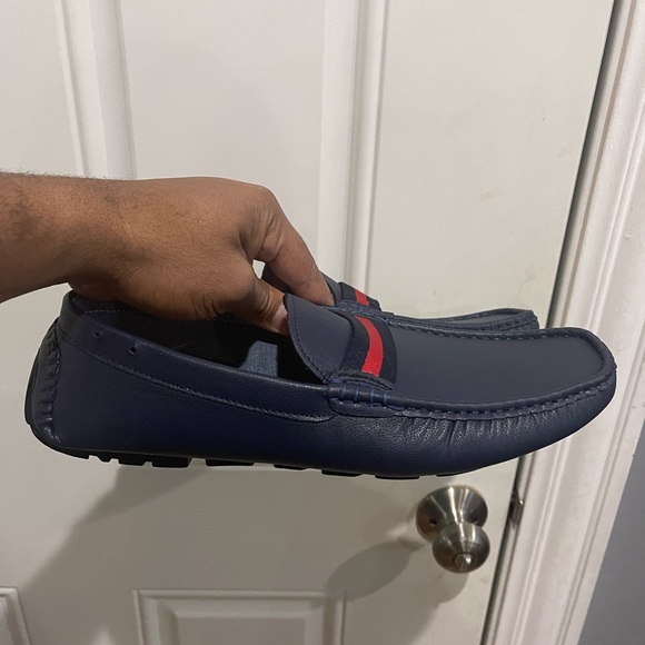 Tommy Hilfiger Driving Loafers Shoe Blue Sz 10 - Picture 4 of 10